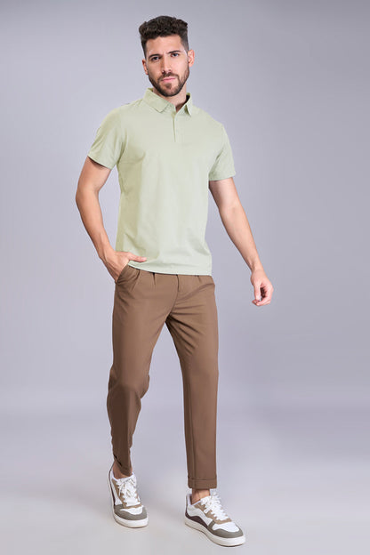 Light Green - Stitchless Polo T-shirt