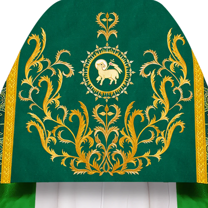 Liturgical motif embroidered Humeral Veil