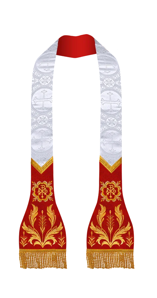 Damask / PAX / White - Red