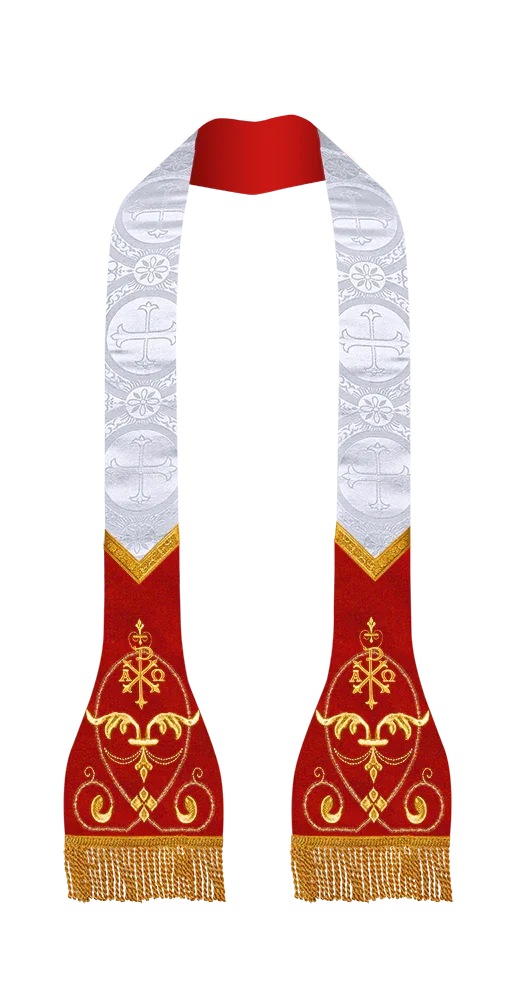 Damask / PAX / White - Red