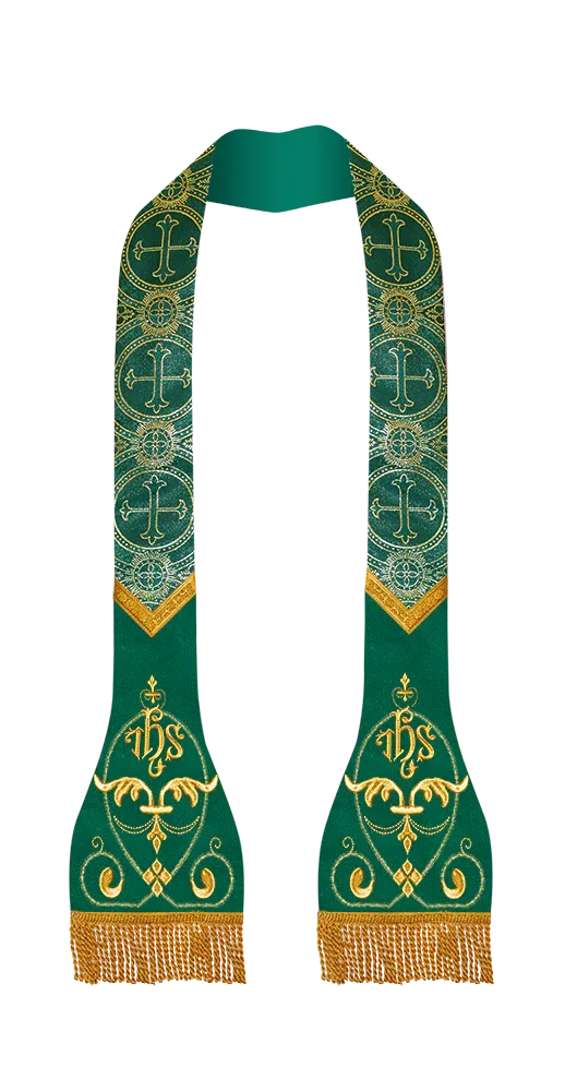 Liturgical Stole with embroidered motif