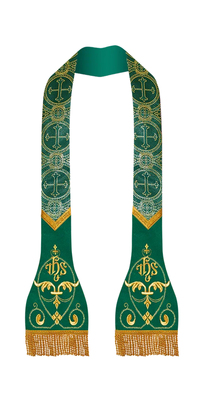 Liturgical Stole with embroidered motif