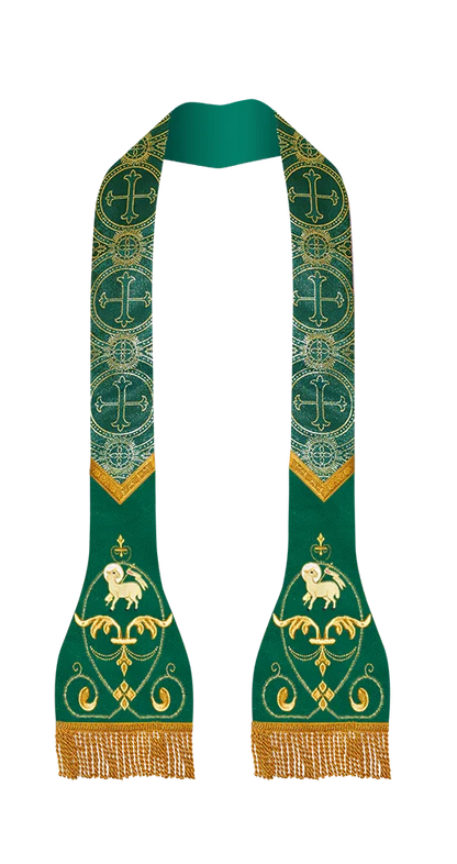 Liturgical Stole with embroidered motif