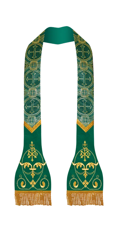 Liturgical Stole with embroidered motif