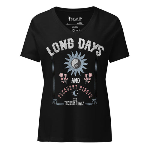 Long Days Women’s relaxed v-neck t-shirt