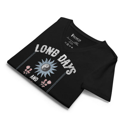 Long Days Women’s relaxed v-neck t-shirt