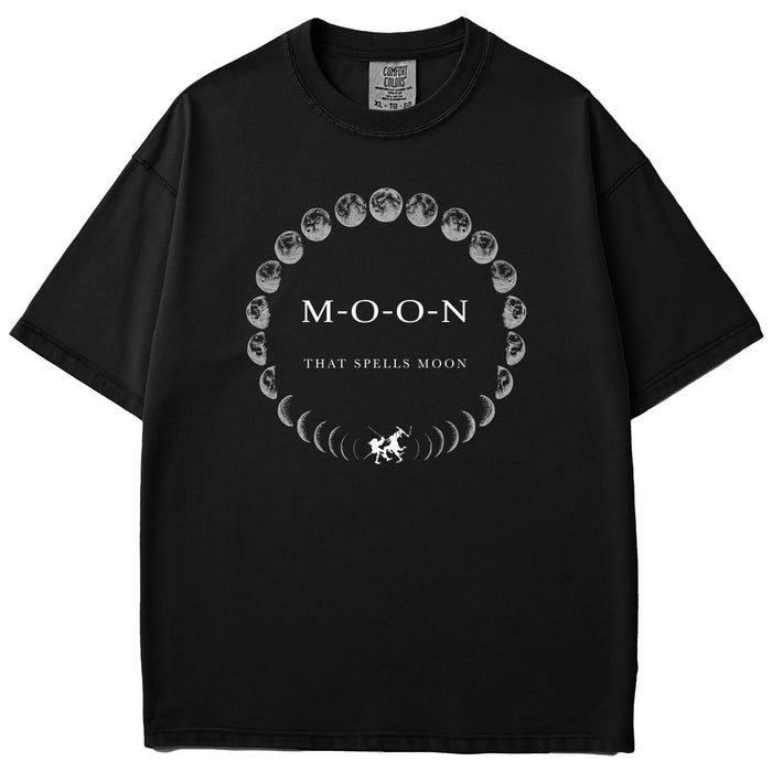 M O O N That Spells Moon Garment Dyed Tee