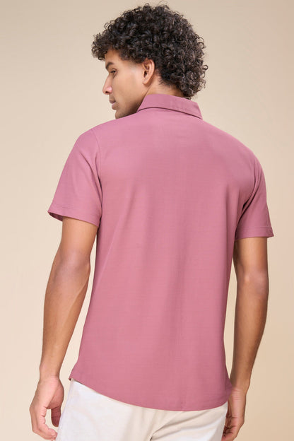 Maroon - Smart Tech Pocket Shirt Maxzone Clothing