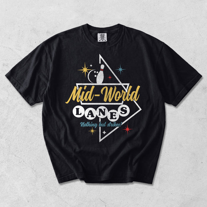 Mid-World Lanes Garment Washed Tee