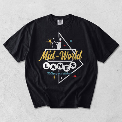 Mid-World Lanes Garment Washed Tee