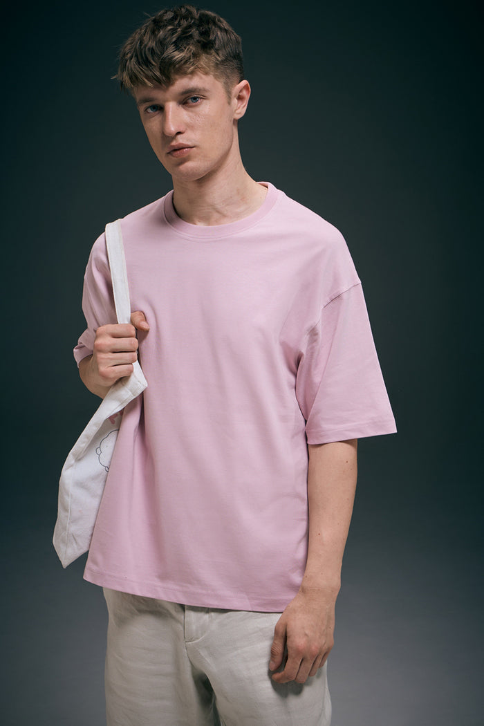 Millennial Pink - Oversize drop Shoulder Maxzone Clothing M