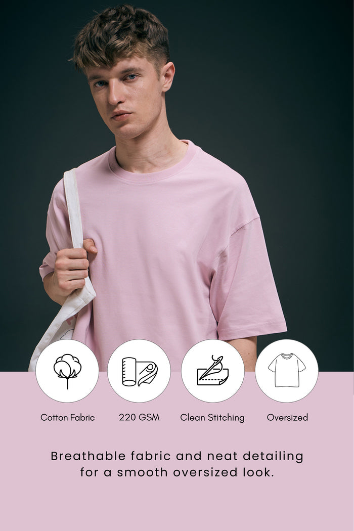 Millennial Pink - Oversize drop Shoulder