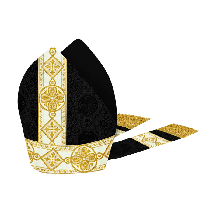 Mitre with adorned lace