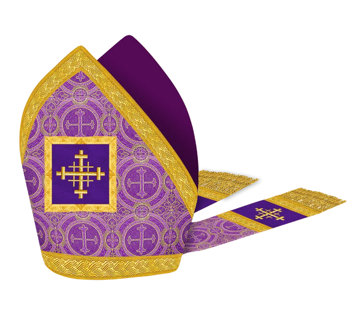 Mitre with embroidered Cross