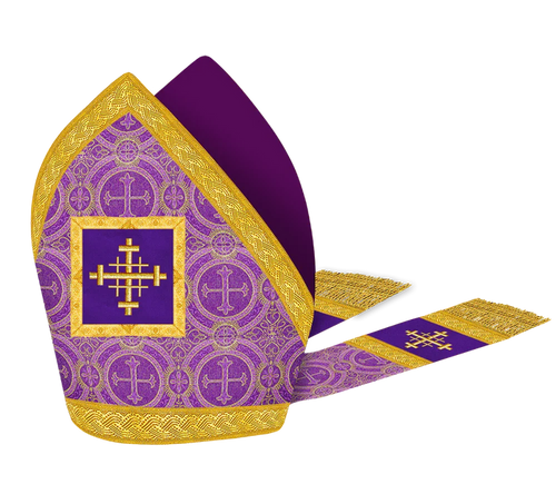 Mitre with embroidered Cross