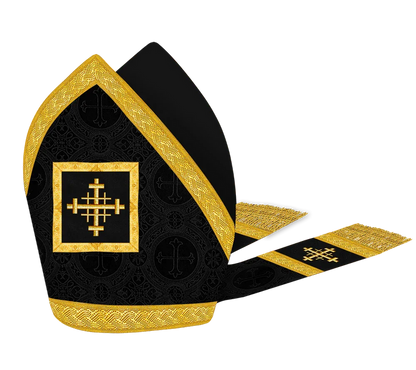 Damask / Jerusalem Cross / Black