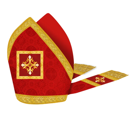 Damask / Designer Cross / Red
