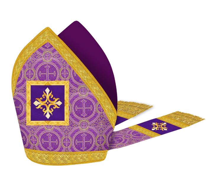 Mitre with embroidered Cross