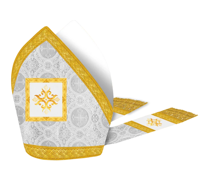 Damask / Designer Cross / White
