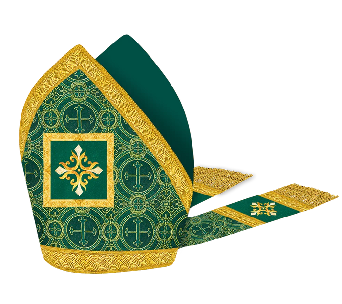 Mitre with embroidered Cross