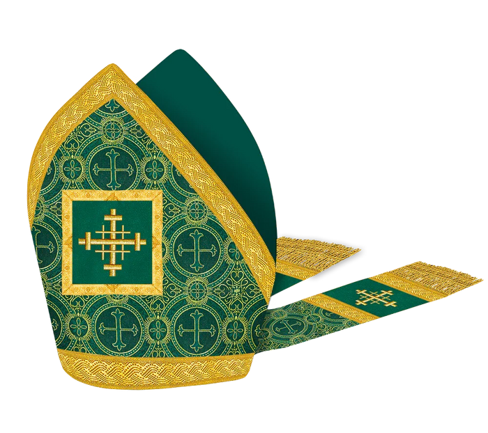 Mitre with embroidered Cross