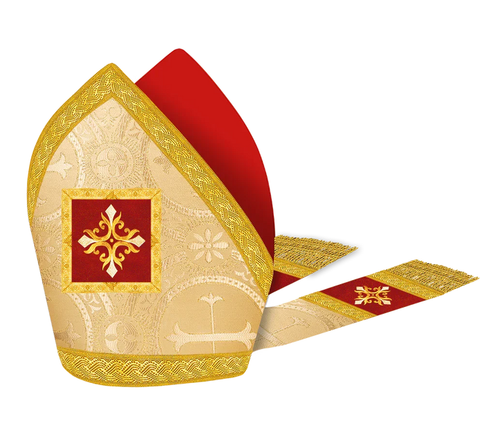 Mitre with embroidered Cross