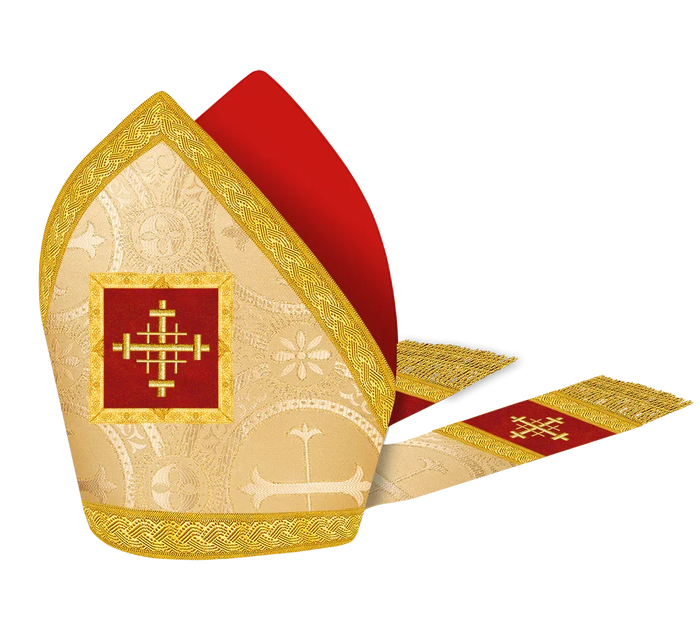 Mitre with embroidered Cross