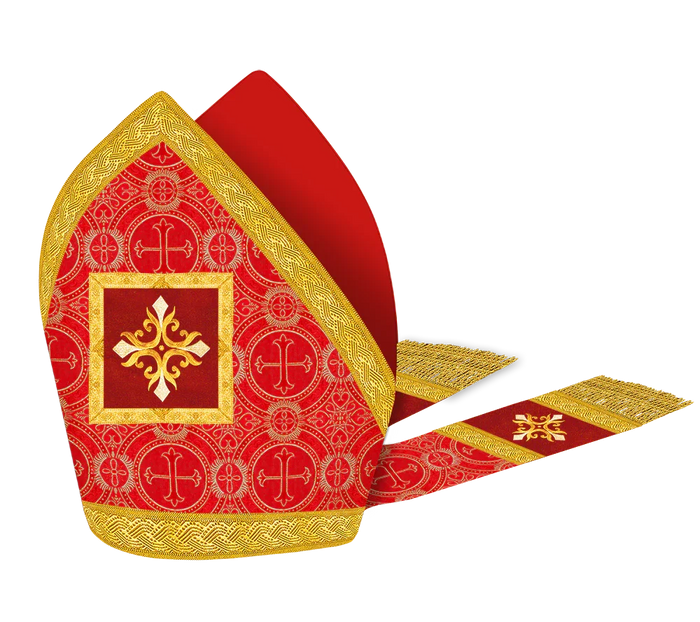 Mitre with embroidered Cross