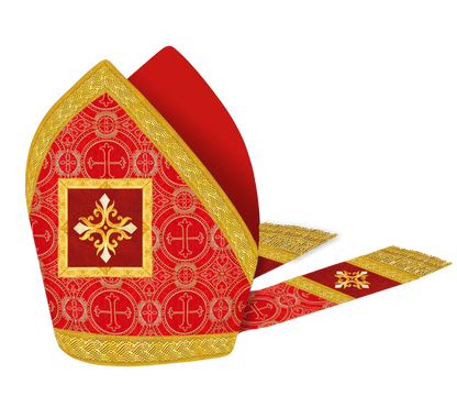 Mitre with embroidered Cross