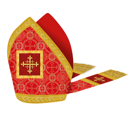 Mitre with embroidered Cross
