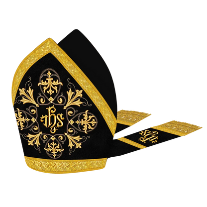 Mitre with embroidered motif