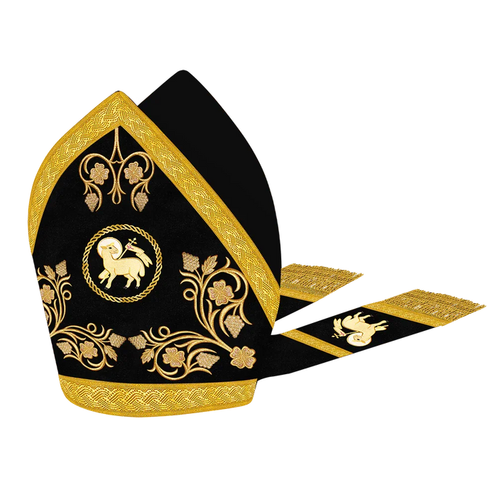 Mitre with grapes embroidery