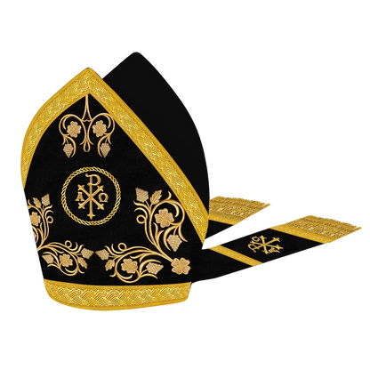 Mitre with grapes embroidery