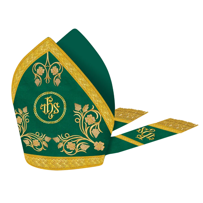 Mitre with grapes embroidery