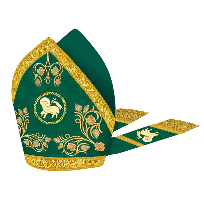 Mitre with grapes embroidery