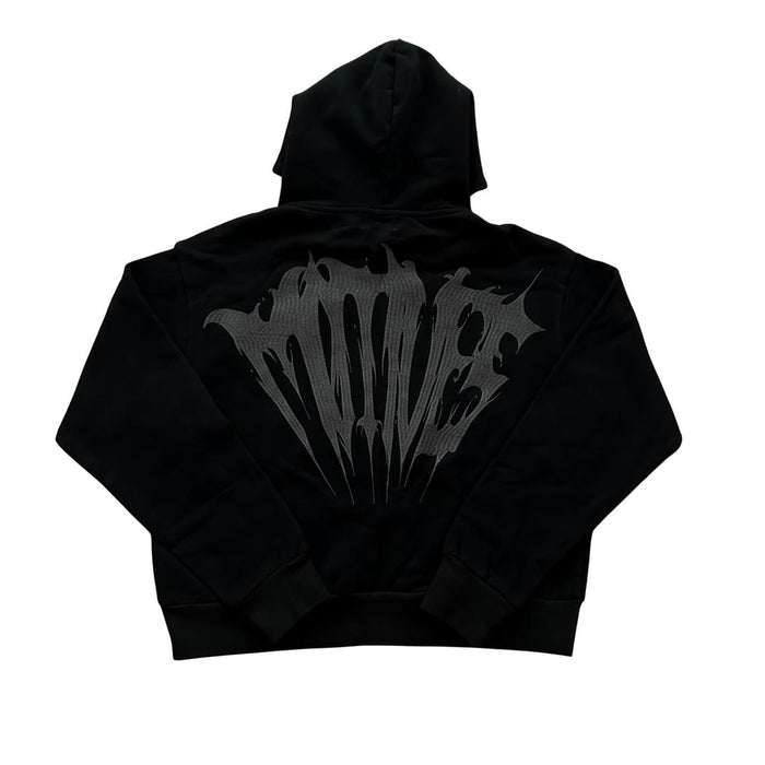 MTVS Cropped Zip-Up Hoodie Black
