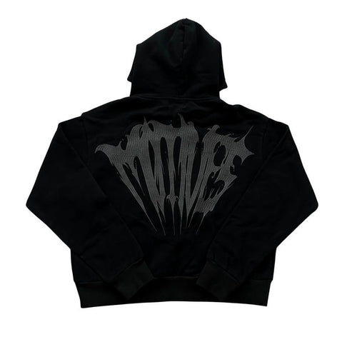 MTVS Cropped Zip-Up Hoodie Black