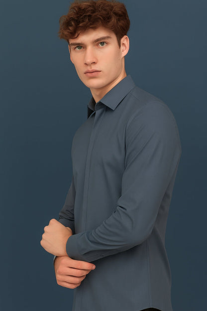 Placket Stitchless Shirt