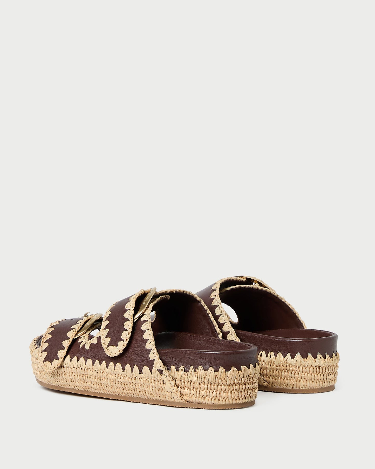 Nico Chocolate/Natural Two-Band Sandal