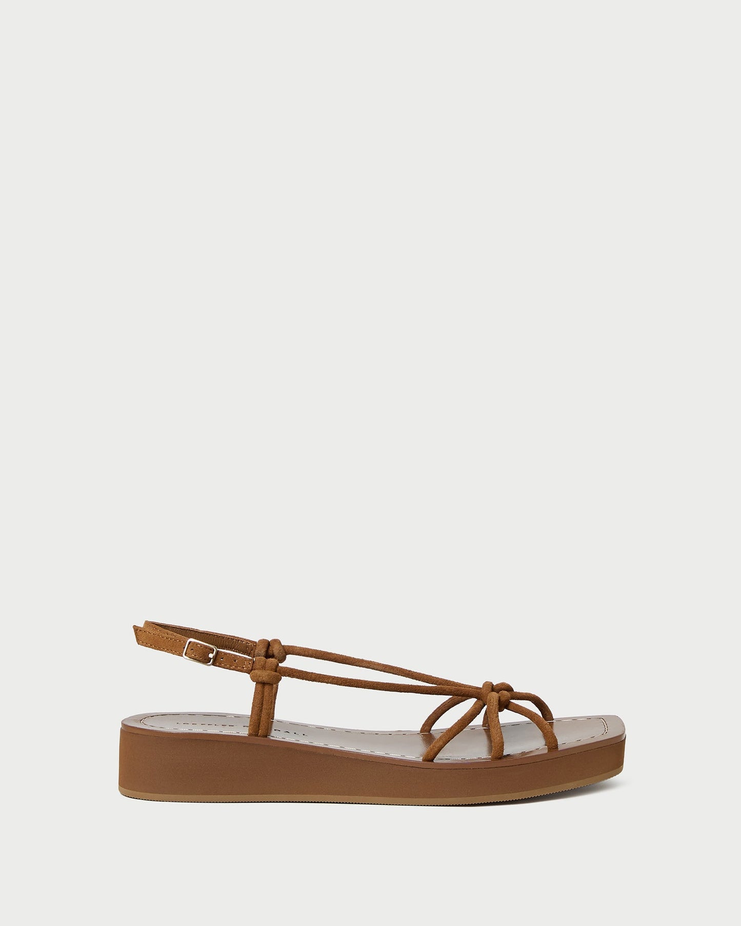 Nomi Cacao Suede Platform Sandal