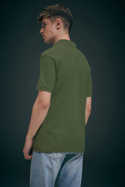 Olive Green Smart Tech Pocket + Polo