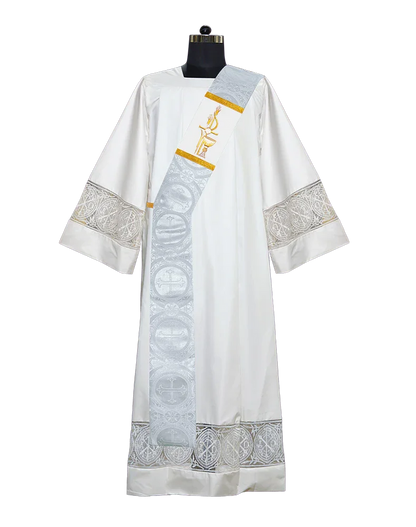 Damask / White