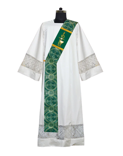 PAX with Chalice Adorned Deacon Stole