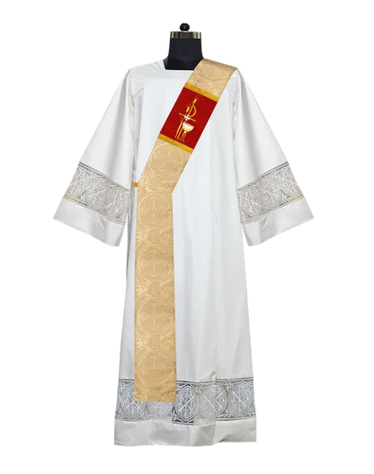 PAX with Chalice Adorned Deacon Stole