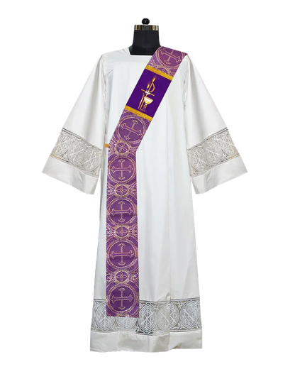 PAX with Chalice Adorned Deacon Stole
