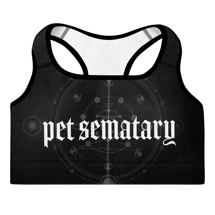 Pet Sematary Padded Sports Bra