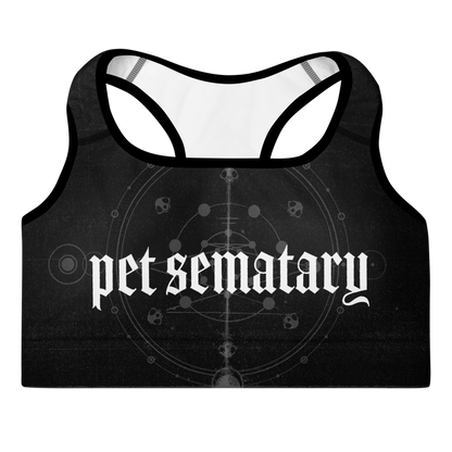 Pet Sematary Padded Sports Bra