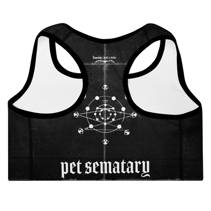 Pet Sematary Padded Sports Bra