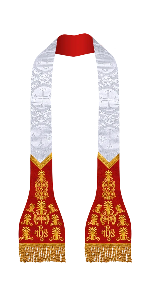 Damask / IHS / White - Red