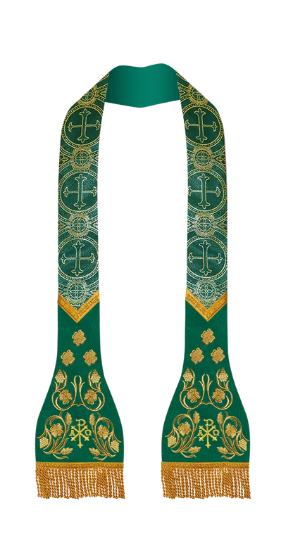 Roman Stole with grapes embroidery